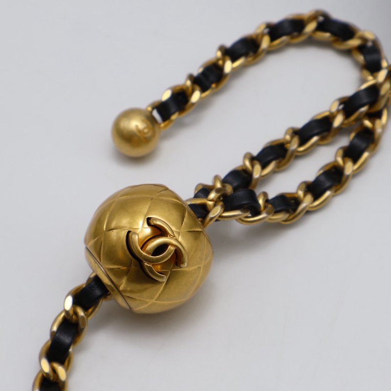 CHANEL 經典口蓋包方胖子 17 - 金球黑金-15