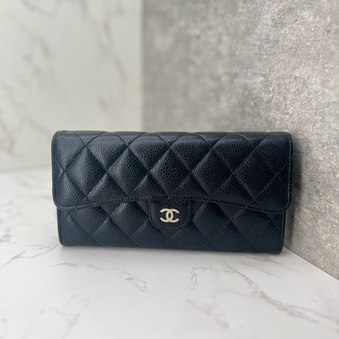 香緹國際精品 853 Chanel cf長夾 荔枝牛