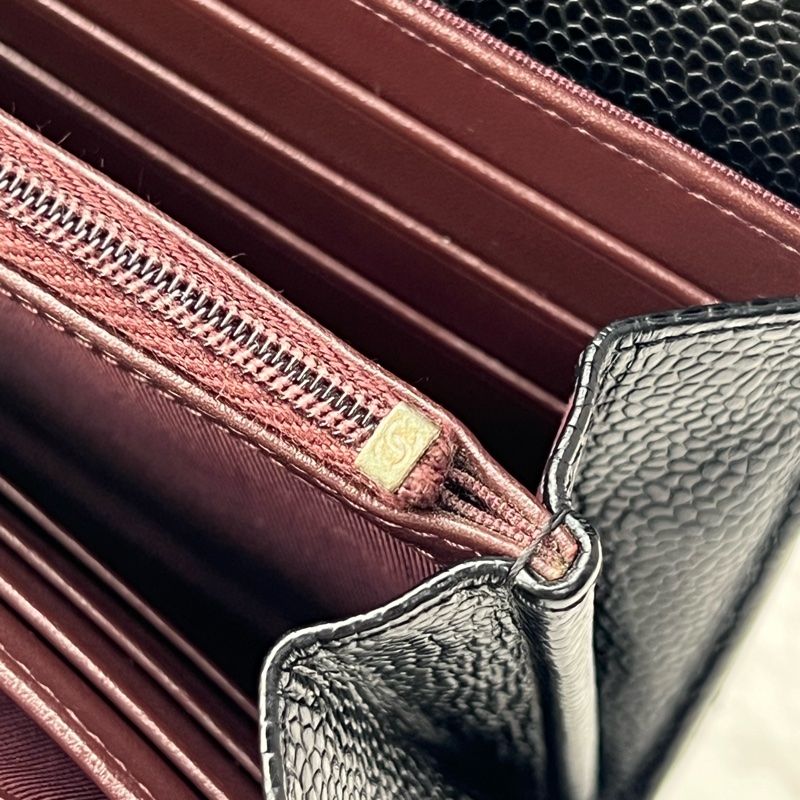 香緹國際精品 853 Chanel cf長夾 荔枝牛-5