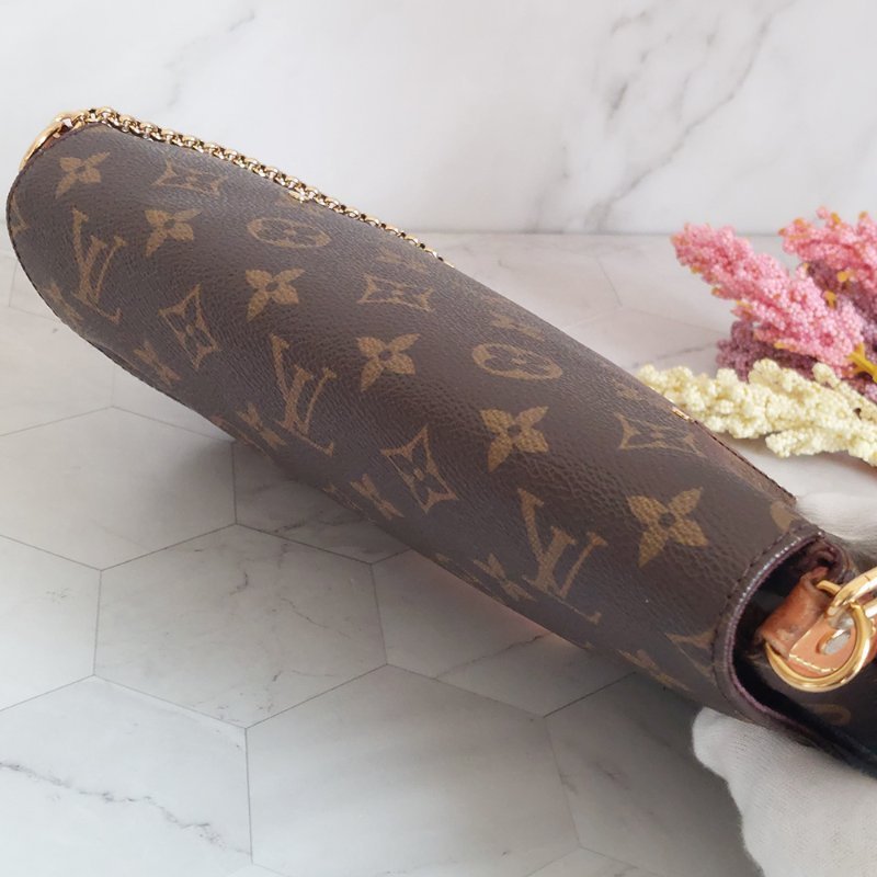 LV 經典老花M40718 🌈現品實拍 🌈 Favorite MM 經典花紋鍊條肩背包 斜背包~二手-14