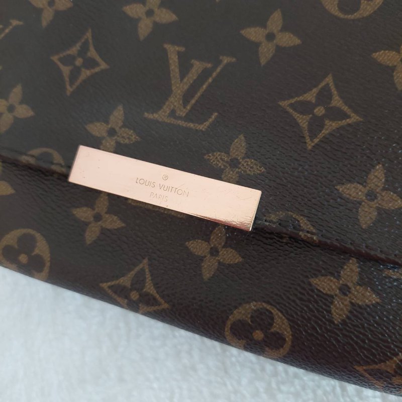 LV 經典老花M40718 🌈現品實拍 🌈 Favorite MM 經典花紋鍊條肩背包 斜背包~二手-84