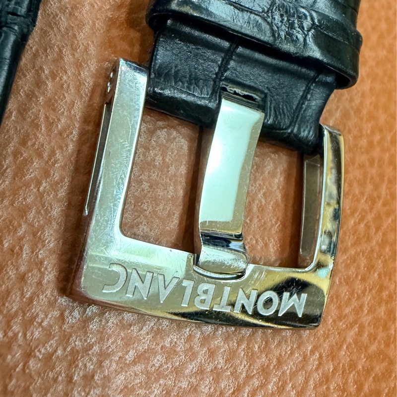 出價就賣｜真品 MONTBLANC 萬寶龍 7069 時間行者 淡香檳金色錶盤 罕見玫瑰金指針時標 計時自動上鍊 男士手錶-31