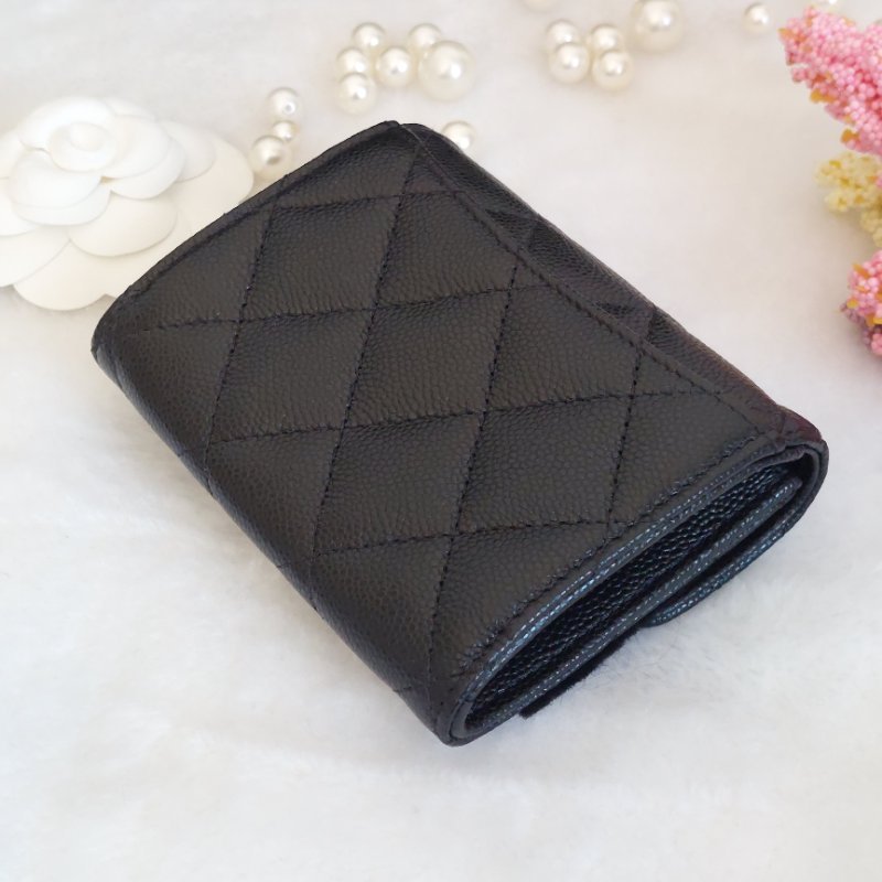 Chanel ~AP0220 🌈現貨實拍 🌈香奈兒雙層金扣~ 零錢卡包~~近新品(僅拍照)-22