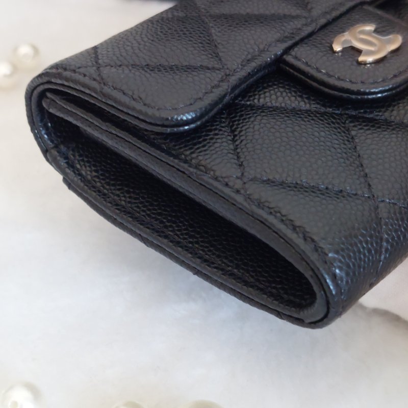 Chanel ~AP0220 🌈現貨實拍 🌈香奈兒雙層金扣~ 零錢卡包~~近新品(僅拍照)-26