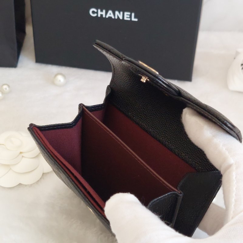 Chanel ~AP0220 🌈現貨實拍 🌈香奈兒雙層金扣~ 零錢卡包~~近新品(僅拍照)-31