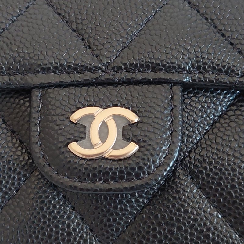 Chanel ~AP0220 🌈現貨實拍 🌈香奈兒雙層金扣~ 零錢卡包~~近新品(僅拍照)-40