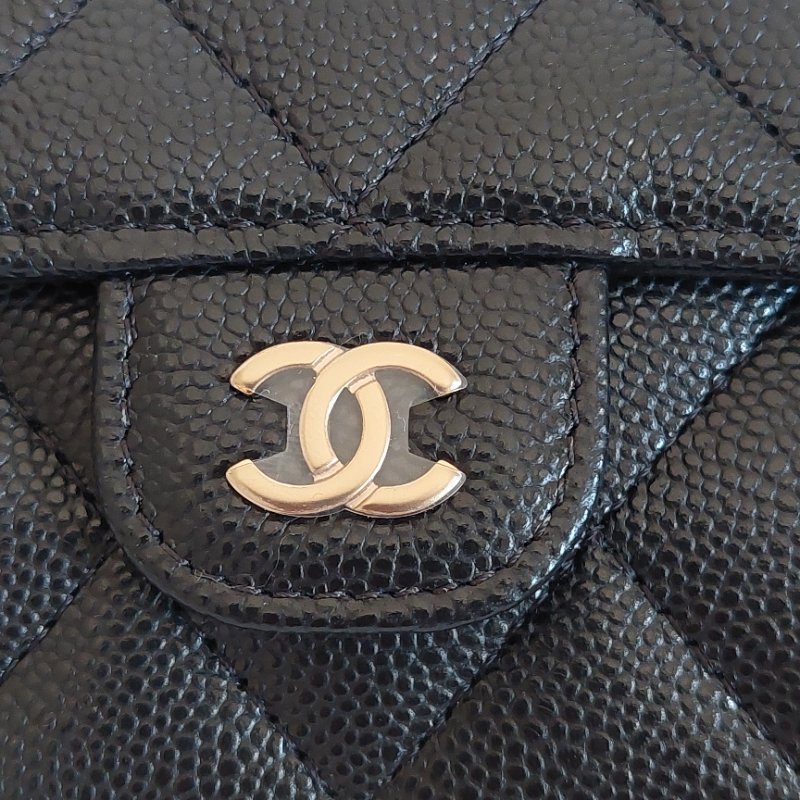 Chanel ~AP0220 🌈現貨實拍 🌈香奈兒雙層金扣~ 零錢卡包~~近新品(僅拍照)-55