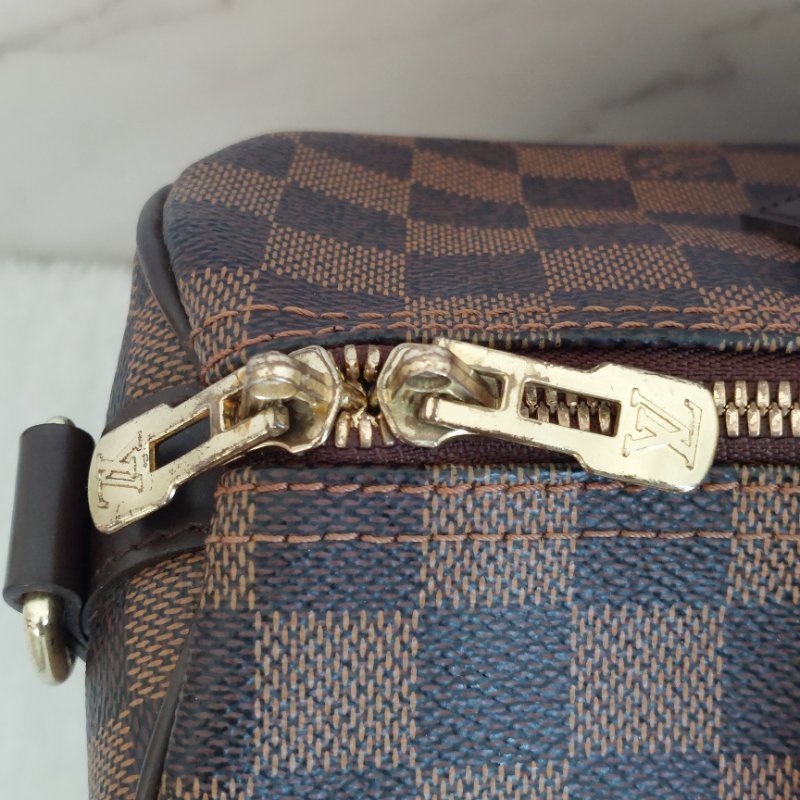 LV   N40590 格紋 🌈現貨實拍 🌈Speedy30cm 波士頓包 手提 肩背 斜背包~二手品(附LV原廠三段式背帶)-69