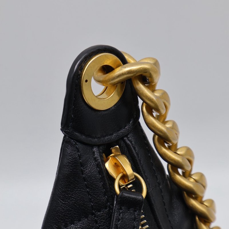 CHANEL 25C Hobo嬉皮包 - 小號黑金-8