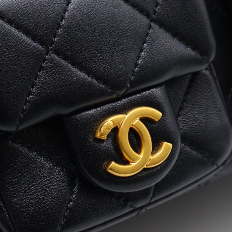 CHANEL 25C Hobo嬉皮包 - 小號黑金-12