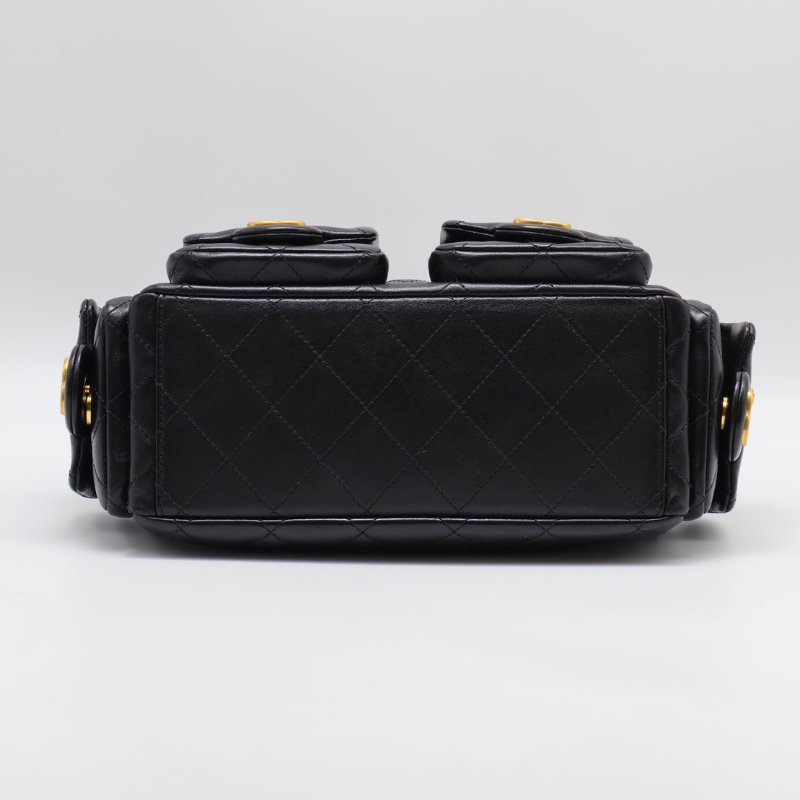 CHANEL 25C Hobo嬉皮包 - 小號黑金-24
