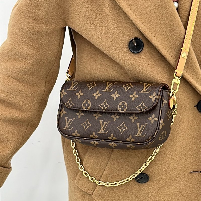 Louis Vuitton -原花金鍊手提斜背包Ivy-0