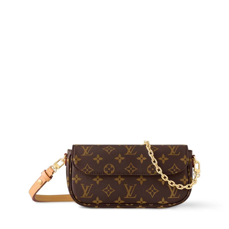Louis Vuitton -原花金鍊手提斜背包Ivy-4