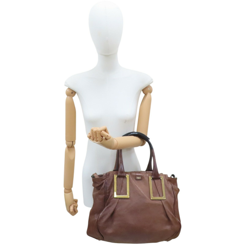 棕色羊皮 Ethel 兩用包【Chloe 克羅伊】-10