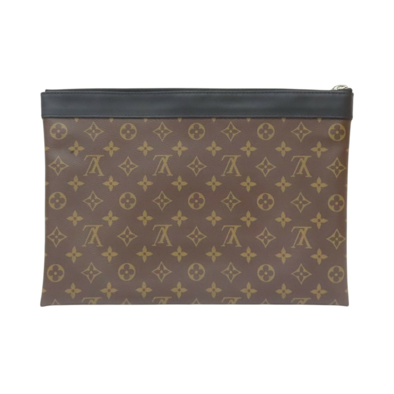 棕色 原花帆布 Discovery 手拿包 M69411【LOUIS VUITTON LV 路易威登】 M69411-1