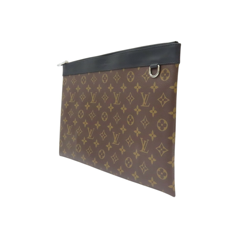 棕色 原花帆布 Discovery 手拿包 M69411【LOUIS VUITTON LV 路易威登】 M69411-2