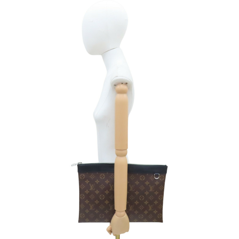 棕色 原花帆布 Discovery 手拿包 M69411【LOUIS VUITTON LV 路易威登】 M69411-9