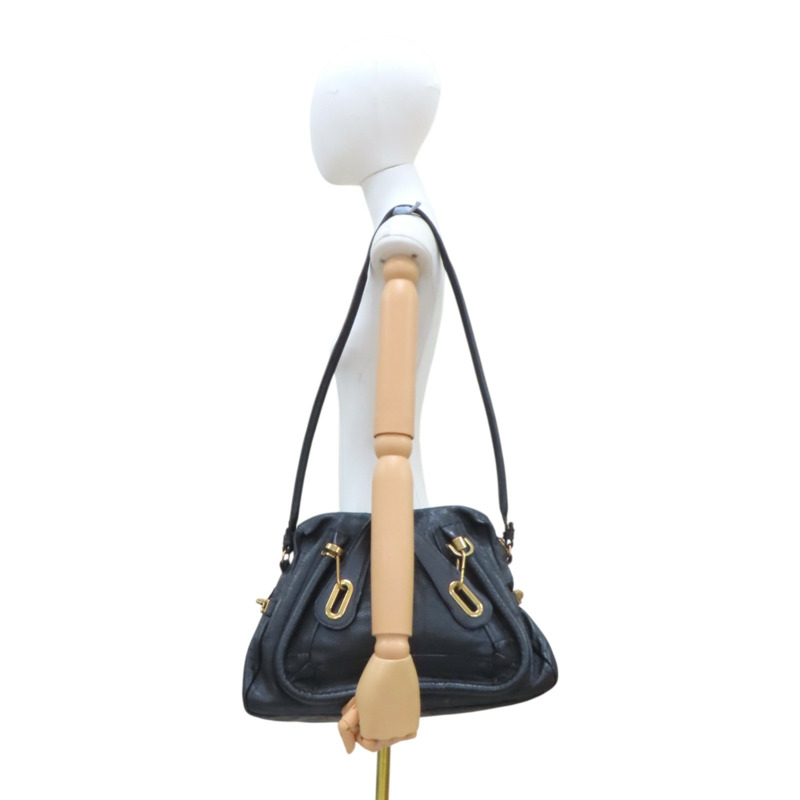 黑色 牛皮 Paraty 兩用包【Chloe 克羅伊】-11