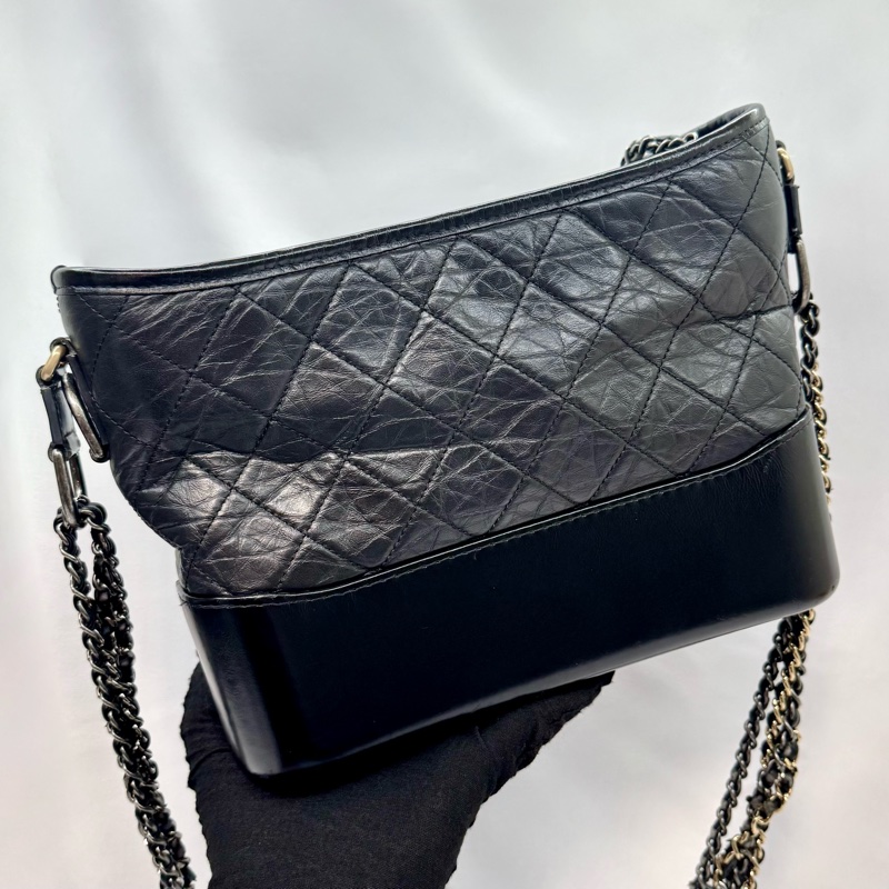 香奈兒 Chanel 中號流浪包 黑色-1