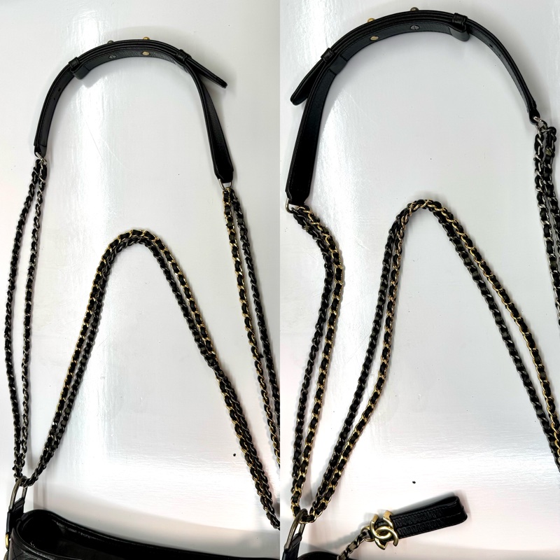 香奈兒 Chanel 中號流浪包 黑色-7