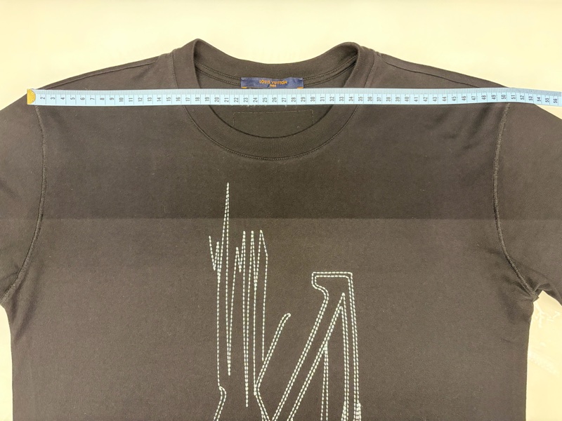 LV 路易威登 LOUIS VUITTON 98新 刺繡短袖黑色M碼-10