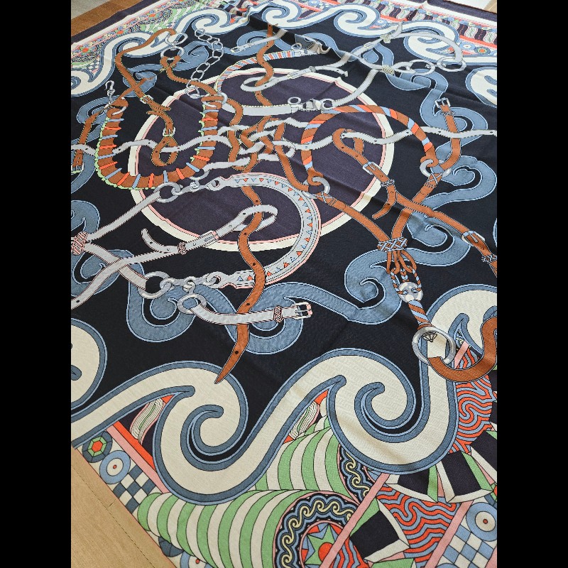 (全新)愛馬仕140*140披肩-1