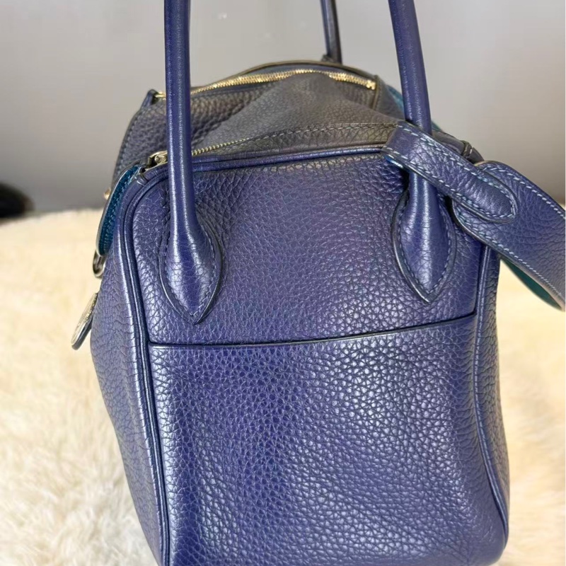 🌈Hermes💙Lindy 26💙藍色銀扣🌟97新🌟TC皮🌟愛馬仕🌟-1