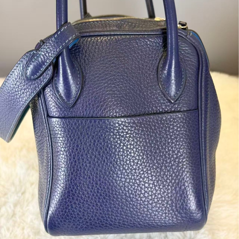 🌈Hermes💙Lindy 26💙藍色銀扣🌟97新🌟TC皮🌟愛馬仕🌟-2