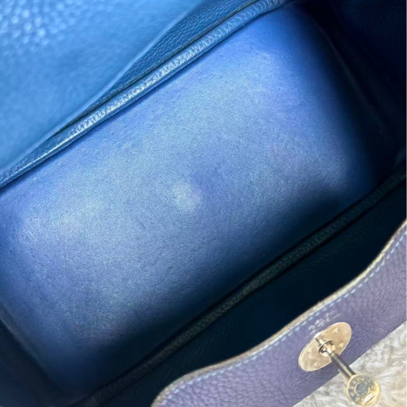 🌈Hermes💙Lindy 26💙藍色銀扣🌟97新🌟TC皮🌟愛馬仕🌟-6