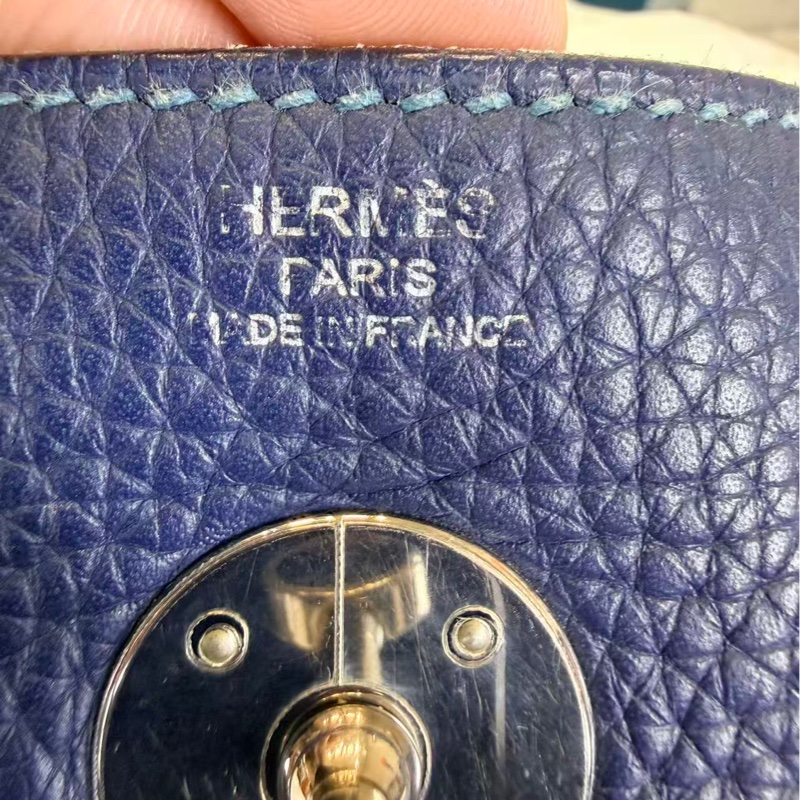 🌈Hermes💙Lindy 26💙藍色銀扣🌟97新🌟TC皮🌟愛馬仕🌟-8