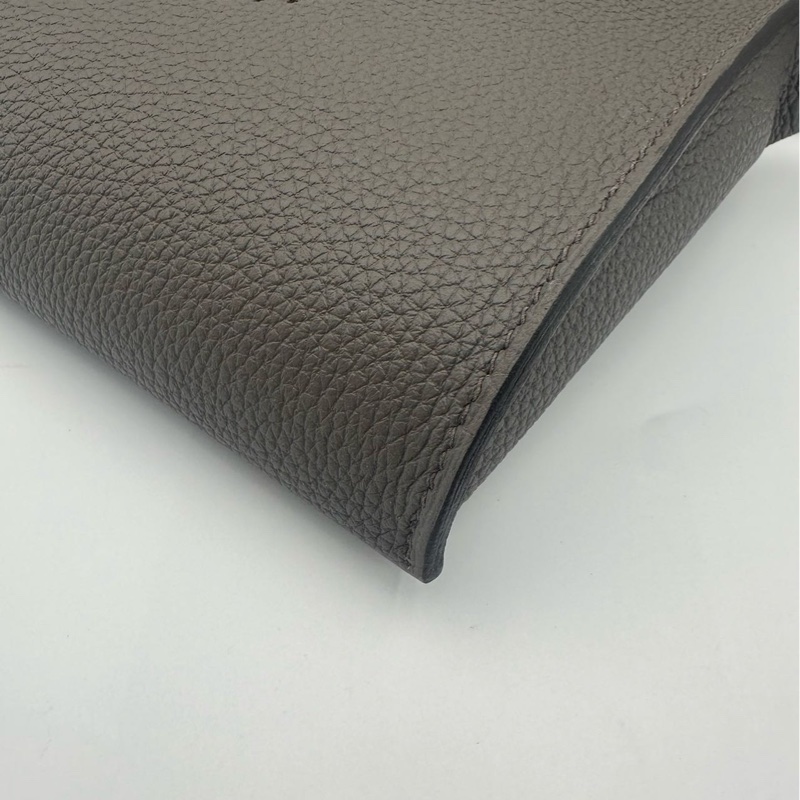 🌈Hermes🧡Videpoches🧡8F錫器灰銀扣🌈全新閑置🌟Stamp W🌟愛馬仕🌟-3