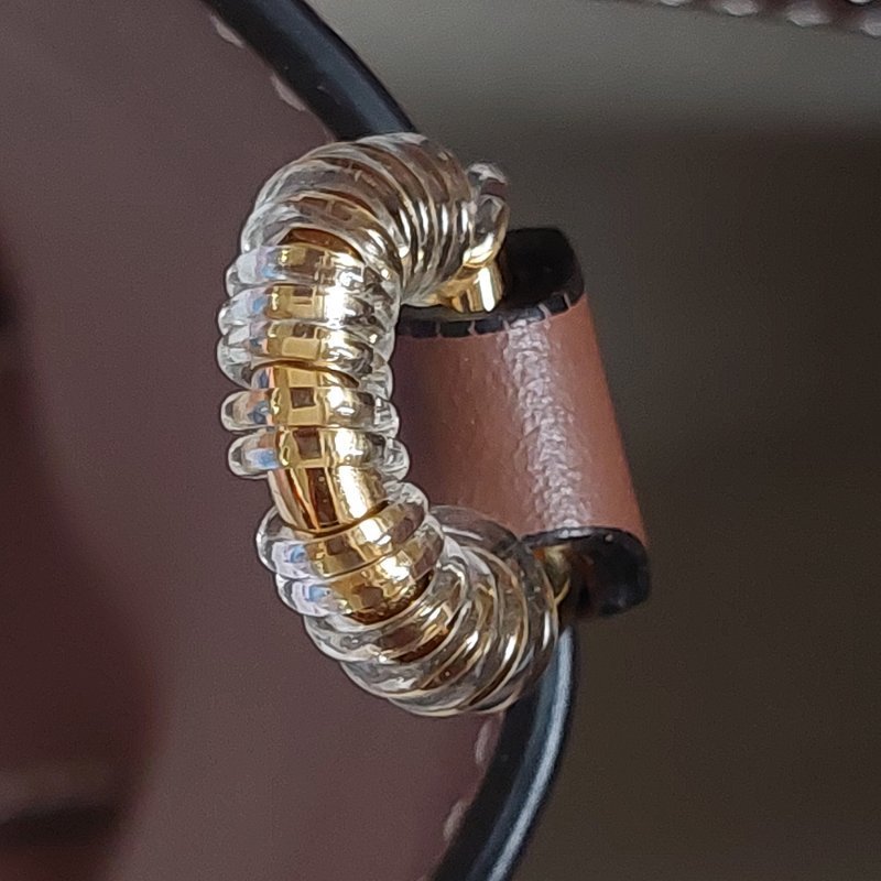 BURBERRY 巴寶莉  🌈實拍 🌈字母帆布拼皮革手提/斜背兩用包(米白x木棕色)Mini~近新閒置品-43