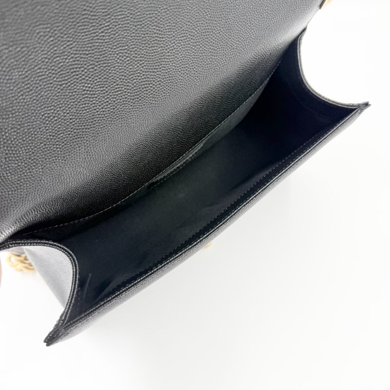 CHANEL - 黑色荔枝皮金釦BOY╻25CM-13