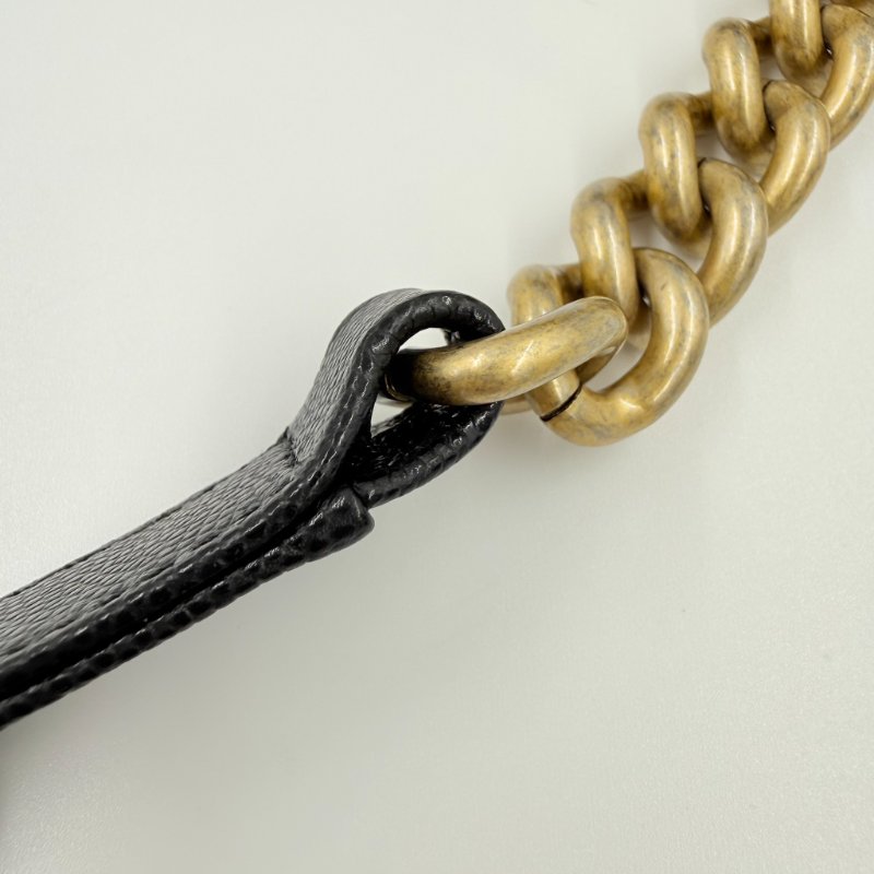 CHANEL - 黑色荔枝皮金釦BOY╻25CM-28