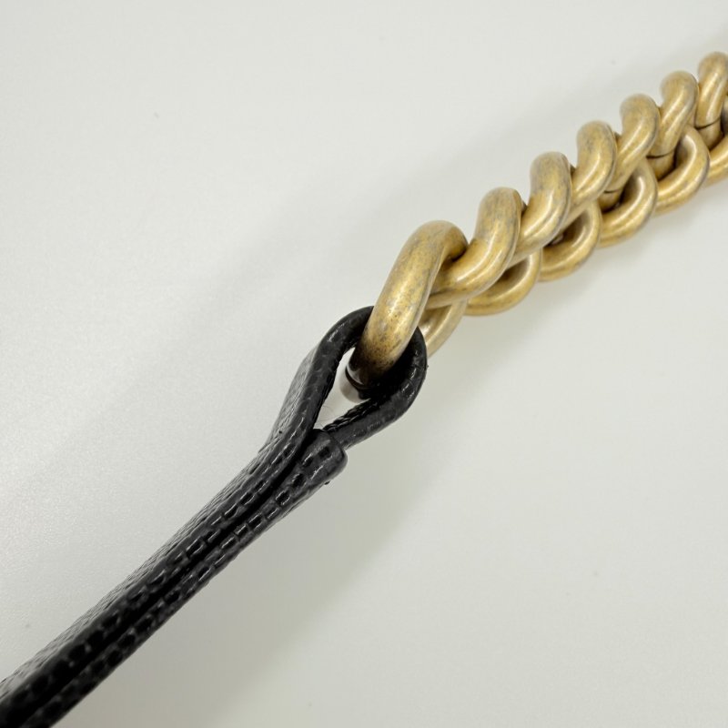 CHANEL - 黑色荔枝皮金釦BOY╻25CM-31