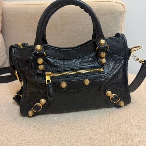 巴黎世家 Balenciaga mini city bag 機車包 手提 斜背兩用