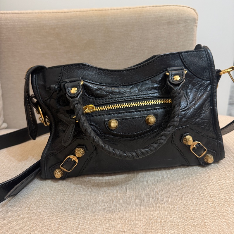 巴黎世家 Balenciaga mini city bag 機車包 手提 斜背兩用-1