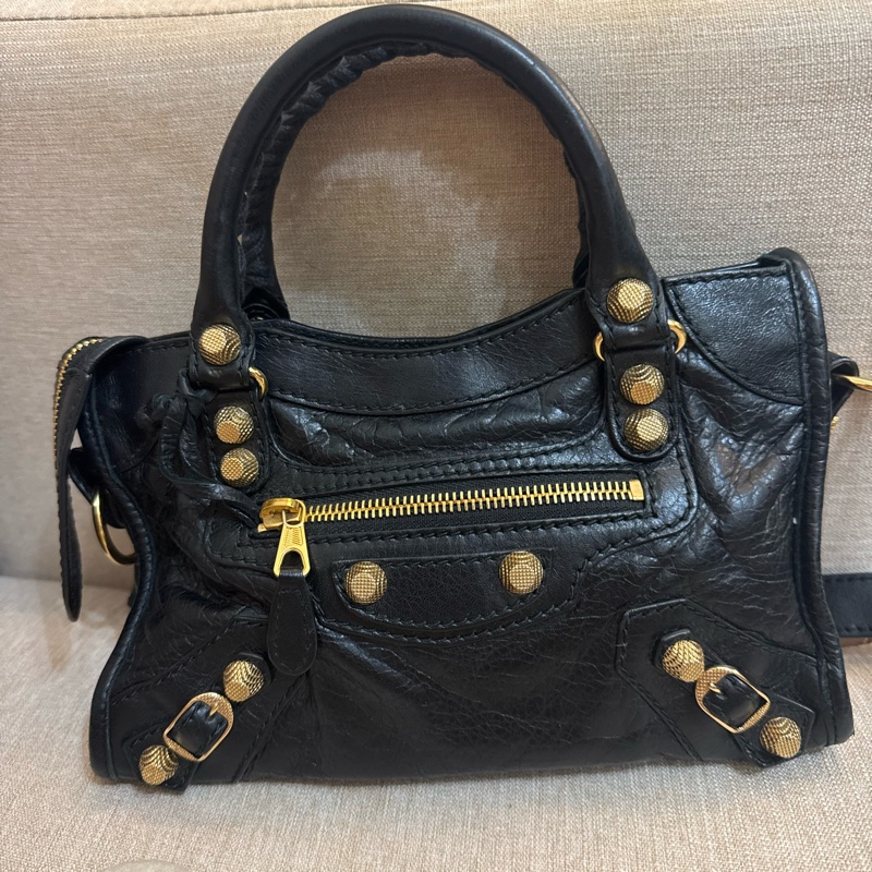 巴黎世家 Balenciaga mini city bag 機車包 手提 斜背兩用-3