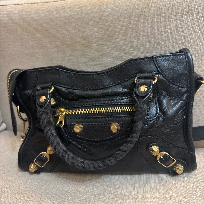 巴黎世家 Balenciaga mini city bag 機車包 手提 斜背兩用-4