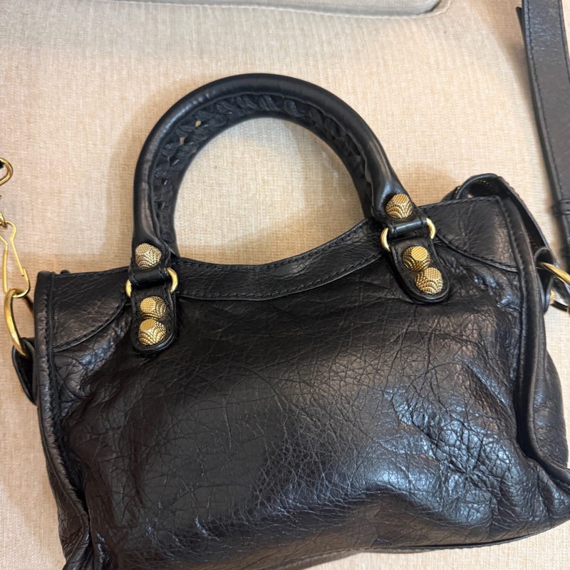 巴黎世家 Balenciaga mini city bag 機車包 手提 斜背兩用-6