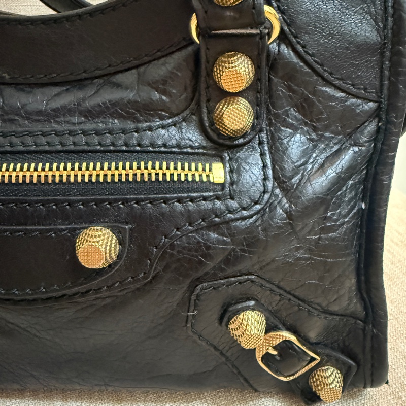 巴黎世家 Balenciaga mini city bag 機車包 手提 斜背兩用-14