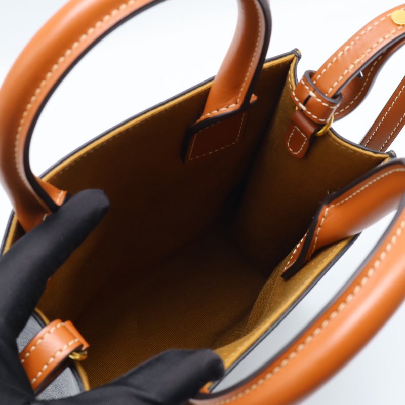 CELINE Triomphe帆布mini tote-8