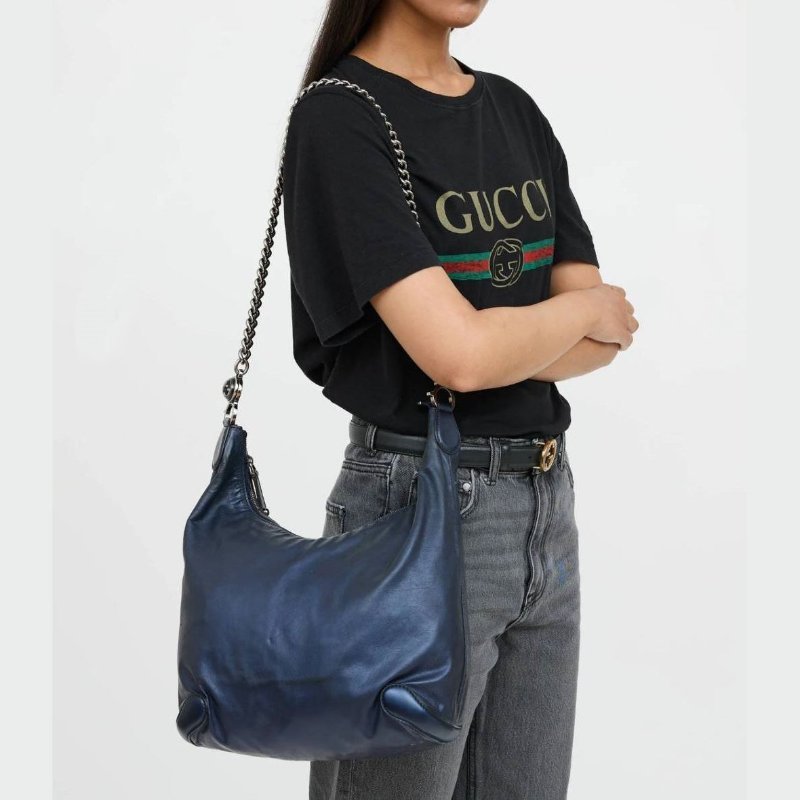 Gucci 🌈實拍 🌈 Vintage  Chain Shoulder Bag-10