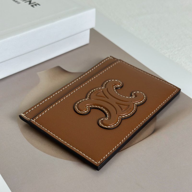 CELINE Triomphe羊皮卡片夾-3