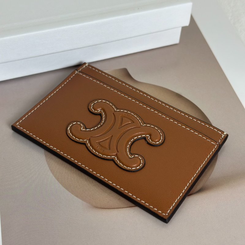 CELINE Triomphe羊皮卡片夾-4