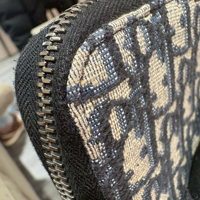 Dior 緹花拉鍊長夾-14