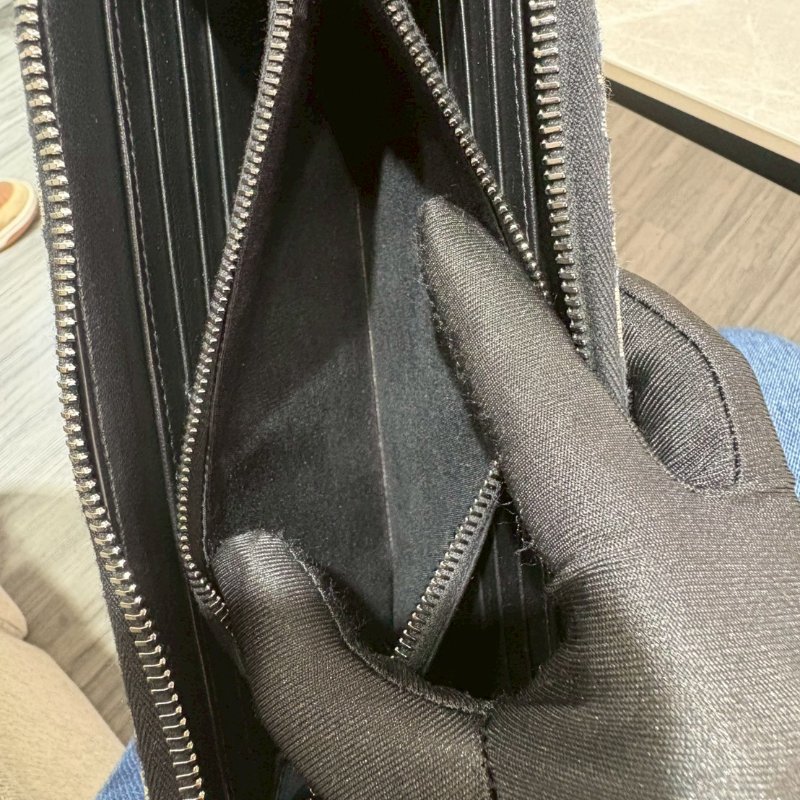 Dior 緹花拉鍊長夾-23