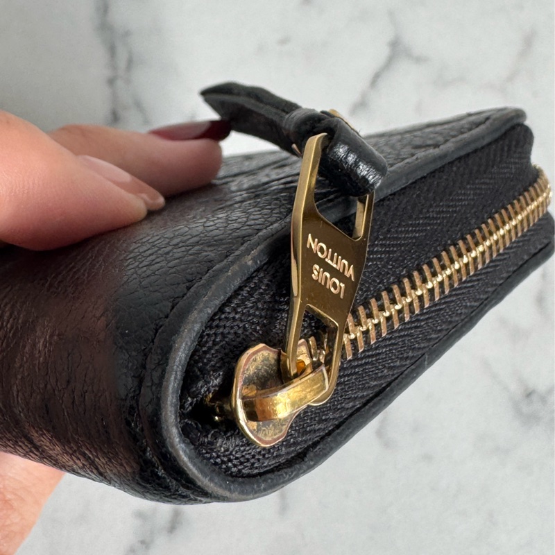 LV黑壓紋ㄇ拉零錢包 👛 中性款超好用🥰-10