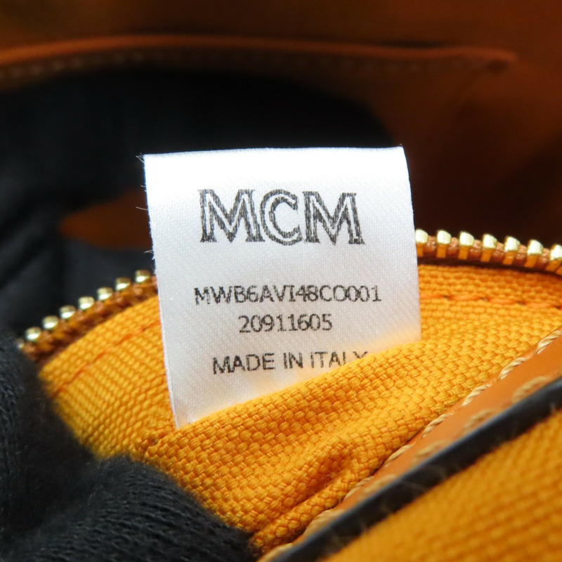 棕色 帆布 Ella 波士頓包 肩背包【MCM】 MWB 6AVI48 CO001-6