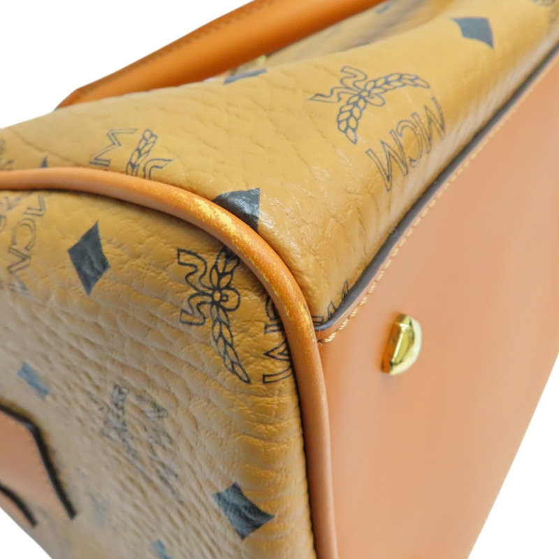 棕色 帆布 Ella 波士頓包 肩背包【MCM】 MWB 6AVI48 CO001-11